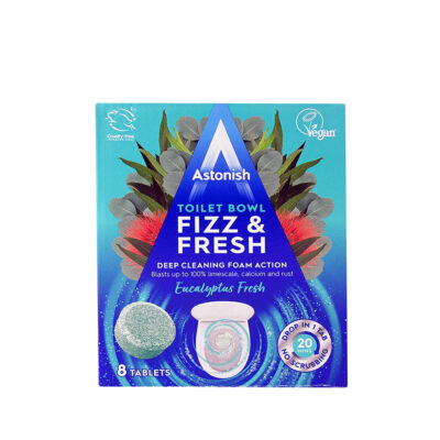 Tabletės klozeto valymui 8 vnt. EUCALYPTUS FRESH ASTONISH