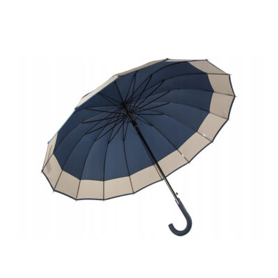 Skėtis automatinis ilgas neslystanti rankena D108 cm H93 cm XXL mėlyna 25016_N
