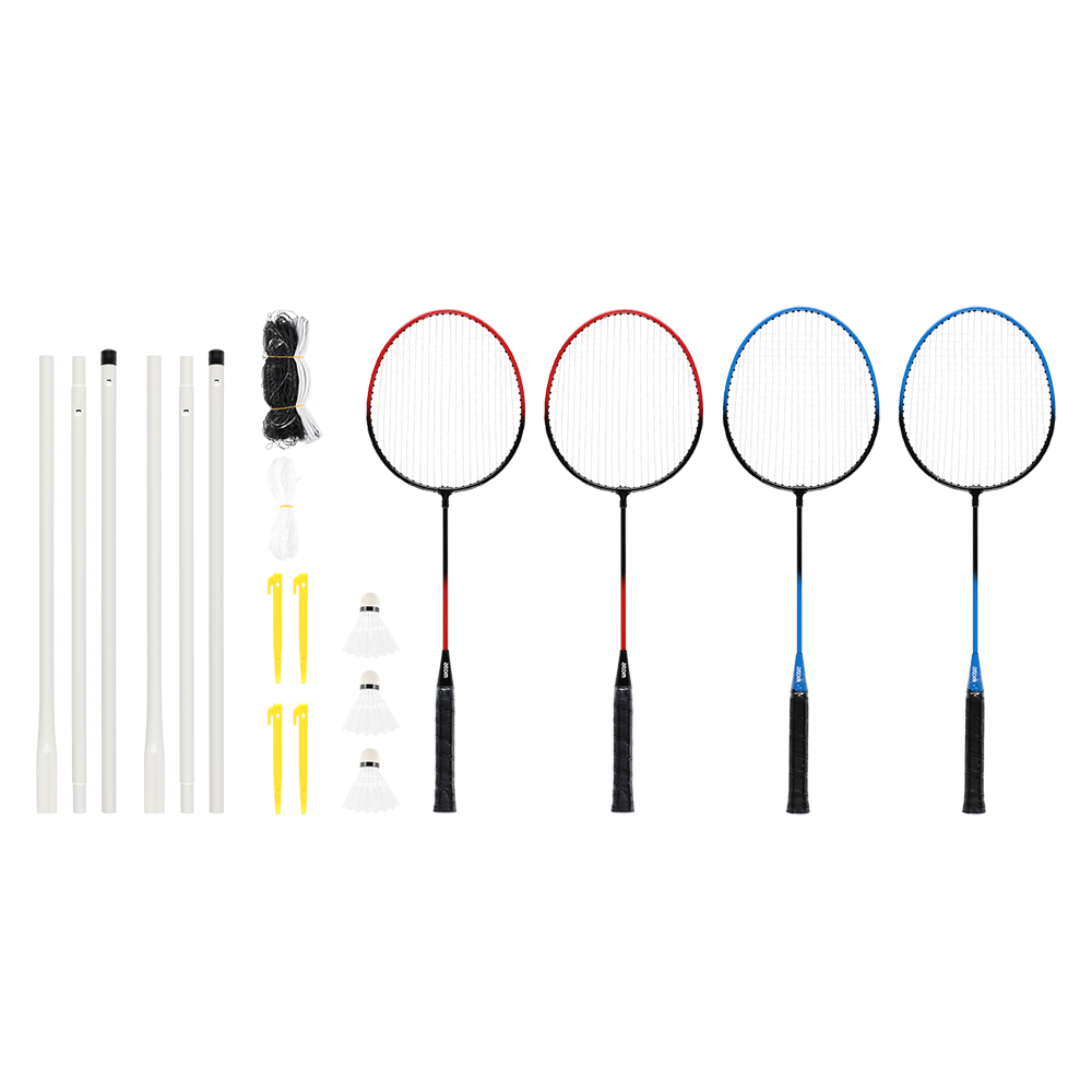 Badmintono rinkinys su tinklu, raketėmis, plunksnelėmis Atom 230713