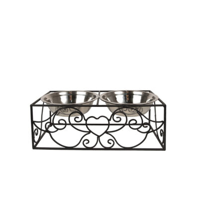 Dubenėliai gyvūnams dvigubas metalinis  34x17x13 cm /2x500 mlClayre