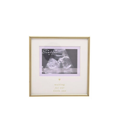 Rėmelis kūdikio echoskopijos nuotraukai metalinis 10x7.5 cm BM364 Bambino Widdop