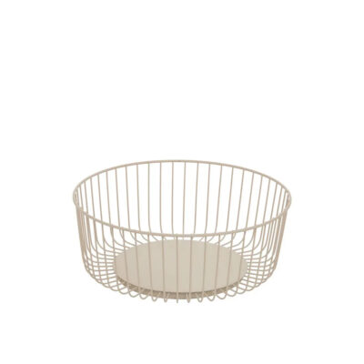 Vaisinė metalinė D28,5xH11 cm kreminės spalvos 5Five 190314A
