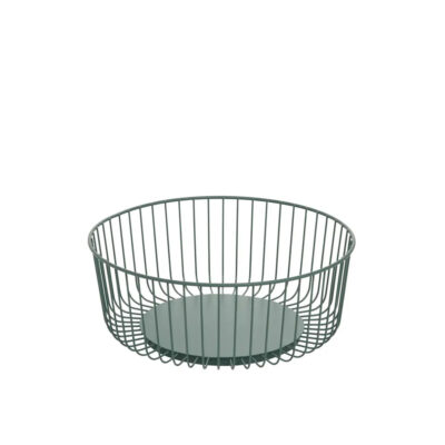Vaisinė metalinė D28,5xH11 cm žalios spalvos 5Five 190314B