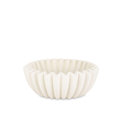 Dubuo dekoratyvinis keramikinis baltas 8.5x23x23 cm