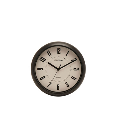 Laikrodis sieninis juodas D 25 cm W9973 Hometime Widdop