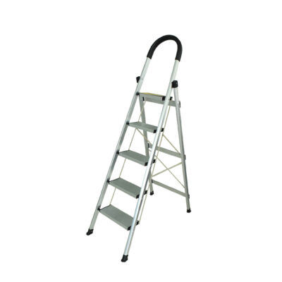 Kopėčios aliumininės 5 laiptelių Max 150 kg 1215915 Crownman