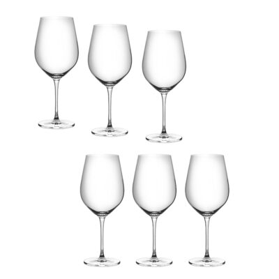 Taurės vynui 800 ml 6 vnt komplektas CRYSTAL BOHEMIA 6341SI9474