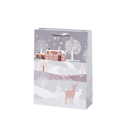 Dovanų maišelis Miestelis 31x12x12 cm Winteria 628294 KLD