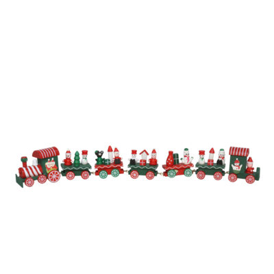 Dekoracija kalėdinė Traukinys 42x3x5 cm medis/metalas 8445393305455 KLD