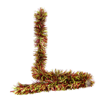 Girlianda kalėdinė eglutei 18 cm x 2 m žalia/raudona 8430540497848 KLD