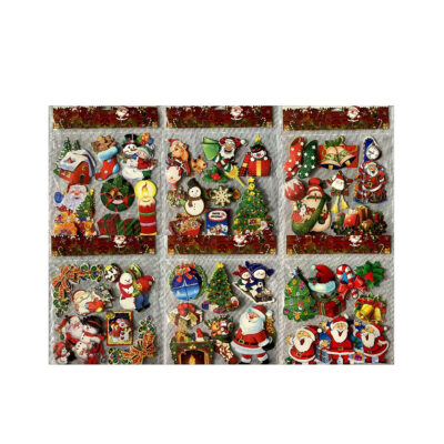 Lipdukai langams kalėdiniai 30x39 cm (mix 4) 8430540346207 KLD