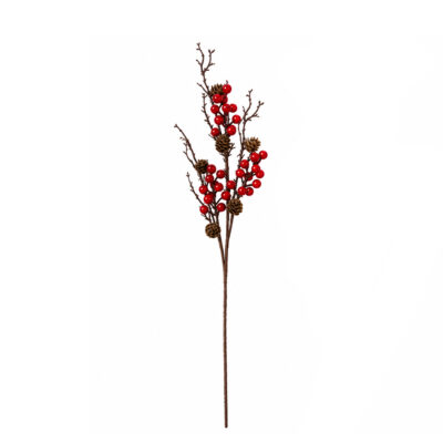 Dekoratyvinė šakelė su uogomis 72 cm 8445393650364 KLD