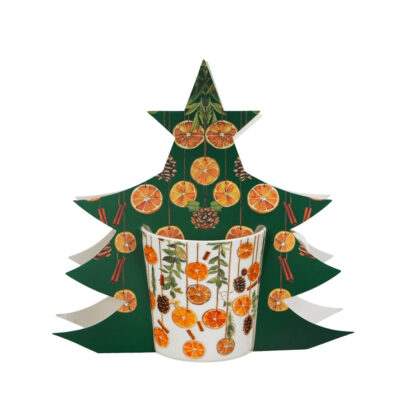Puodelis porcelianinis Žiemos vaisiai 360 ml DUO KLD
