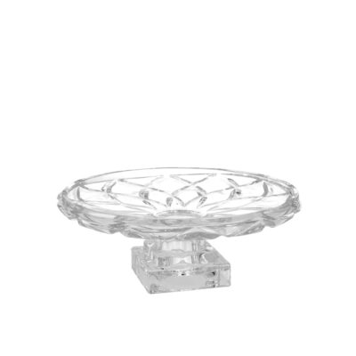 Padėklas saldumynams, vaisiams serviruoti D32x12.5 cm stiklinis 8445393568645