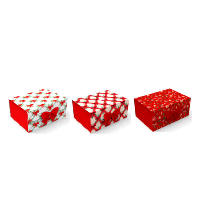 Dėžutė dovanoms pakuoti 28.2x20.2x9.2 cm (mix 3) 8445393674582 KLD